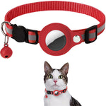 Cat Collar with Airtag Holder Reflective Design
