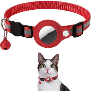 Cat Collar with Airtag Holder Reflective Design