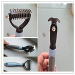 Cat grooming brush for undercoat