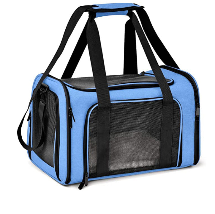 Cat travel bag with washable liner