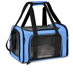 Cat travel bag with washable liner
