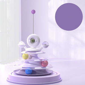 Colorful pet toy with 'Taro Purple' label