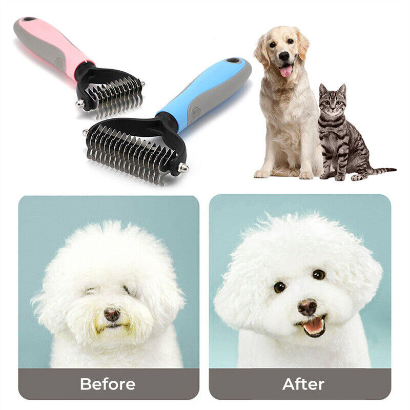 Deshedding brush for long hair dogs