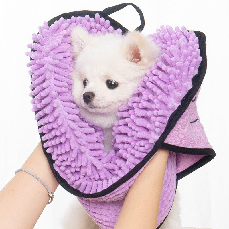 Dog Grooming Towel with Absorbent Material