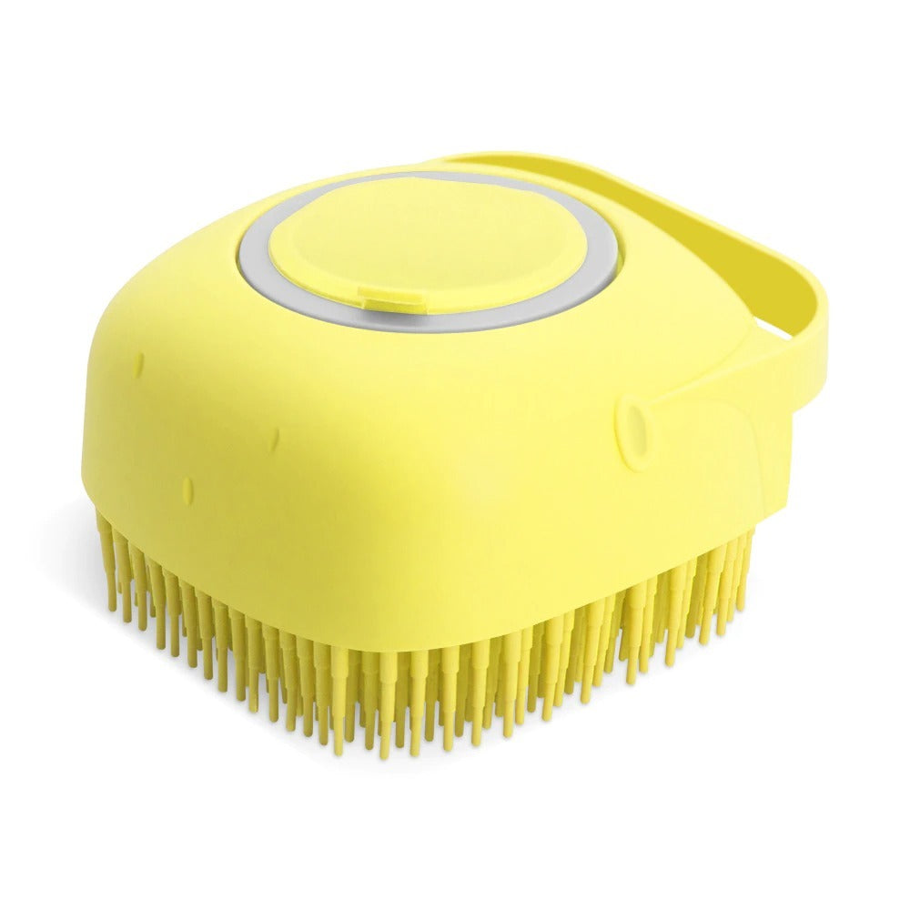 Dog scrubber massager for bathing