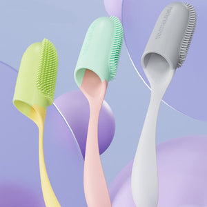 Finger wrap toothbrush for dog teeth cleaning