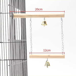 Frosted wood swing