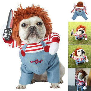 Halloween Dog Costume with Scary Design