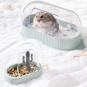 Hamster food dispenser bowl