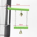 Hanging swing perch for budgies