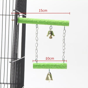 Hanging swing perch for budgies