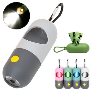 LED Light Pet Waste Bag Dispenser for Dogs