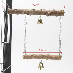 Large wooden bird perch for cages
