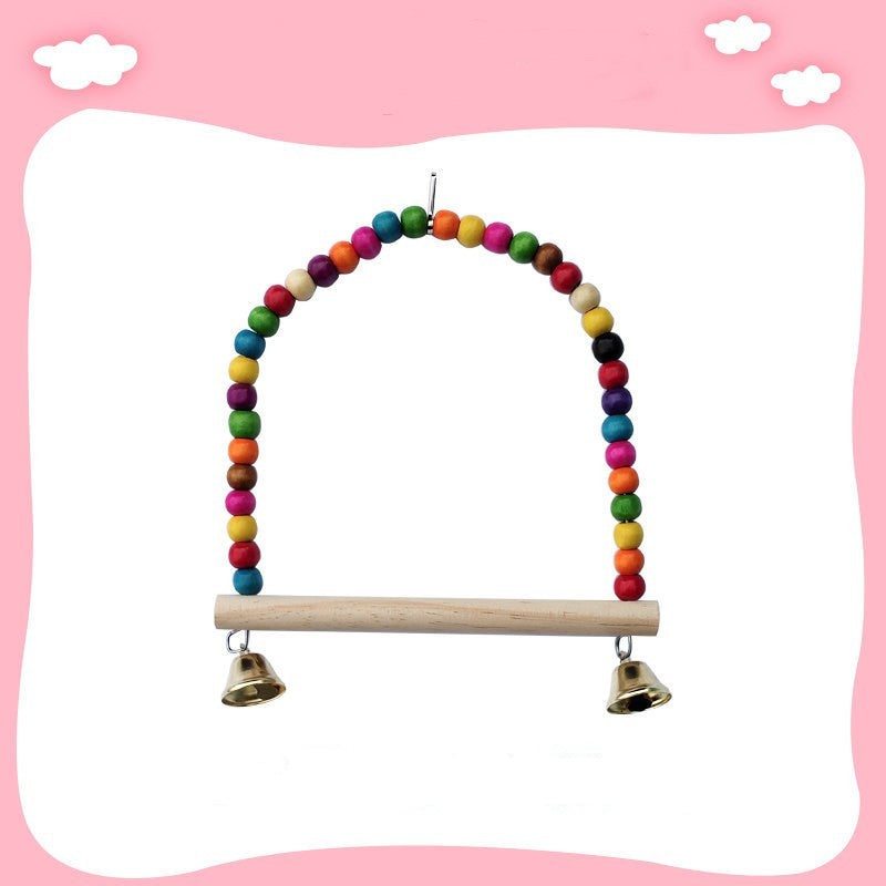 Multi-piece bird toy kit with ladder