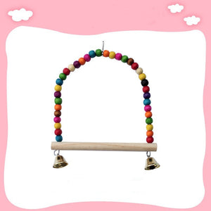 Multi-piece bird toy kit with ladder
