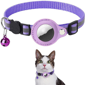 Nylon Dog Collar with Secure Airtag Pocket