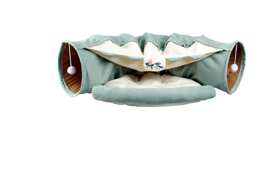 Polyester cat tunnel bed