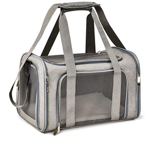 Portable pet carrier bag for cats and dogs