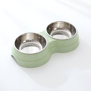 Puppy feeding dish blue color