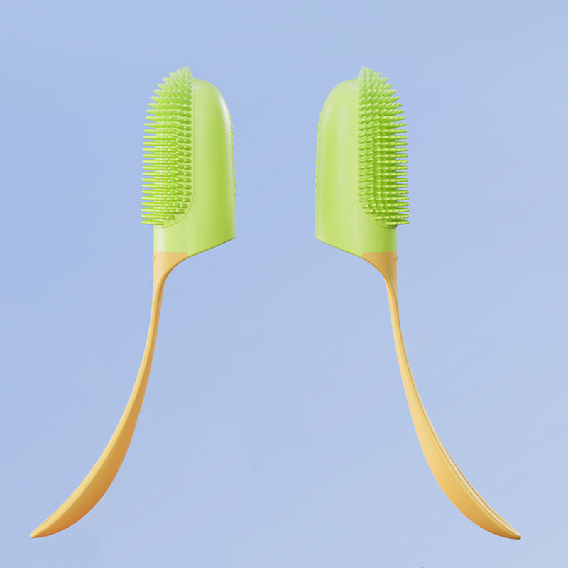 Reusable finger toothbrush for pets