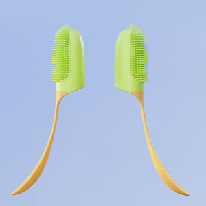 Reusable finger toothbrush for pets