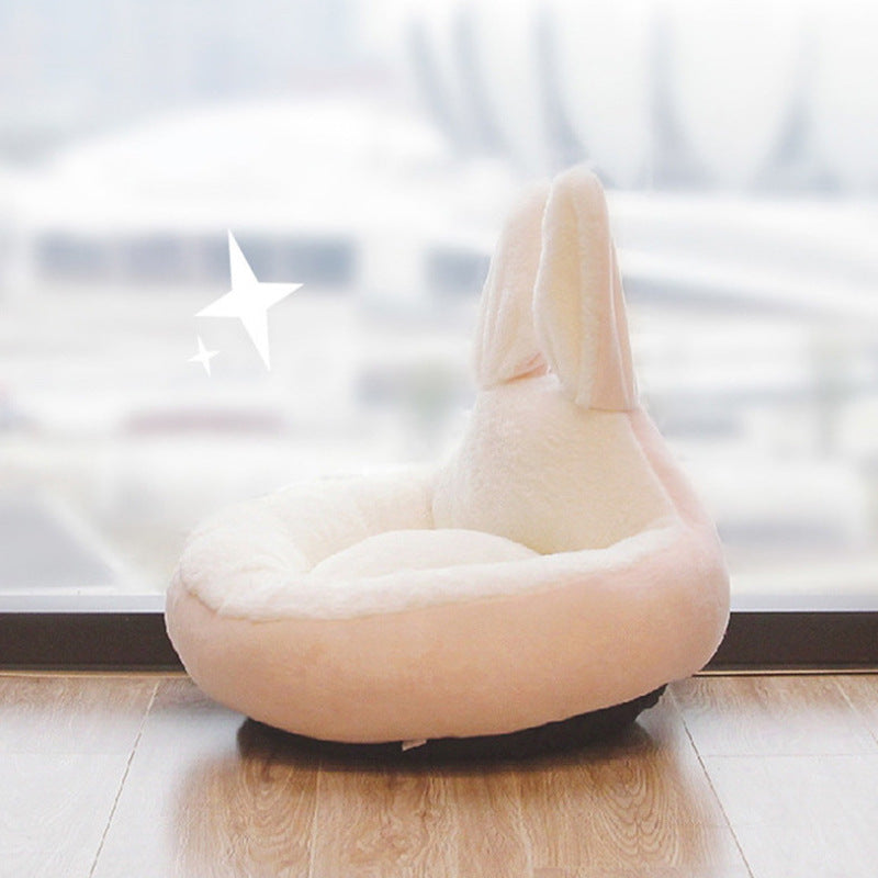 Soft pink cat bed kennel