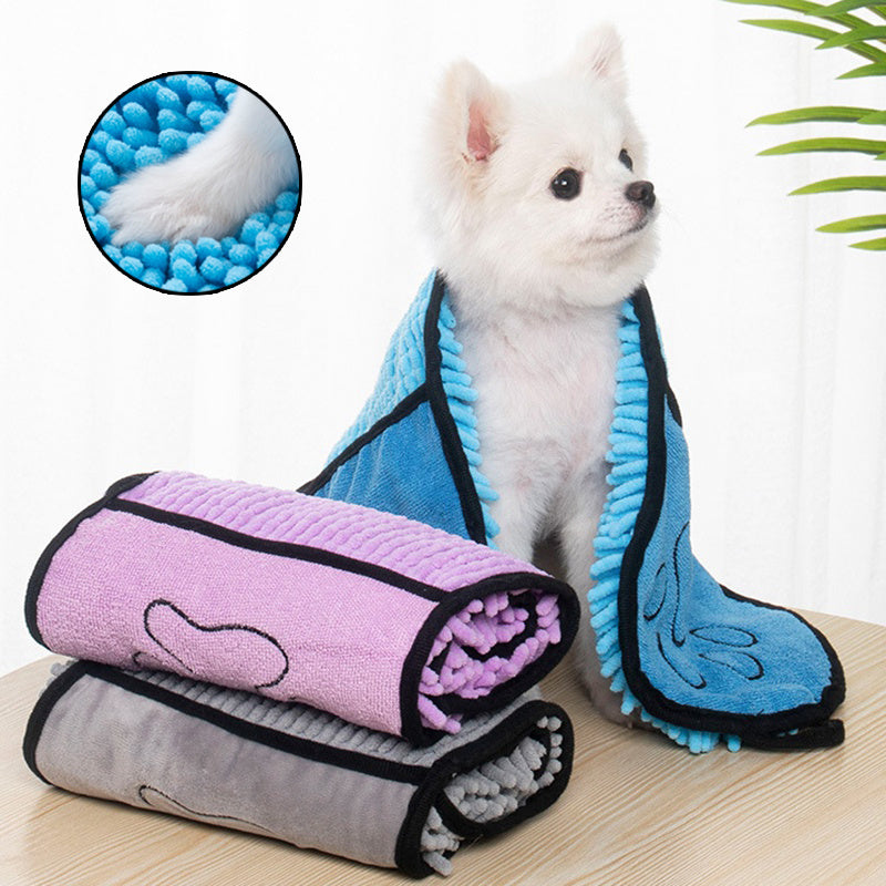 Super Absorbent Pet Bath Towel for Dogs and Cats