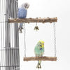 USAPetCare wooden parrot swing stand