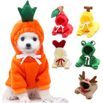 Winter warm dog outfit banana style