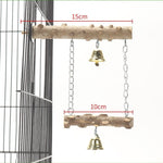 wooden swing rod for parrots